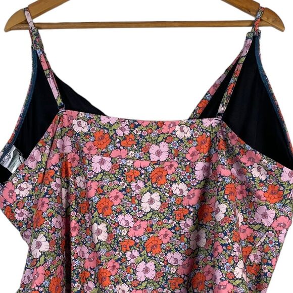 J Crew Liberty Fabrics Plunge One Piece Swimsuit in Meadow Song Size 22 NEW - Picture 7 of 9